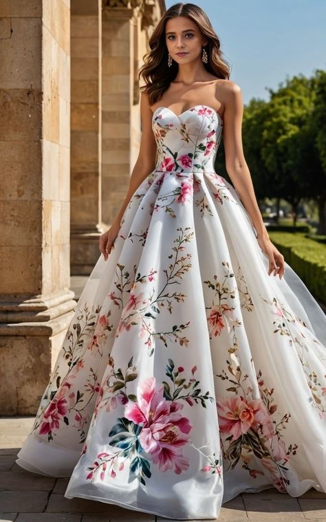 Gowns- White and Red