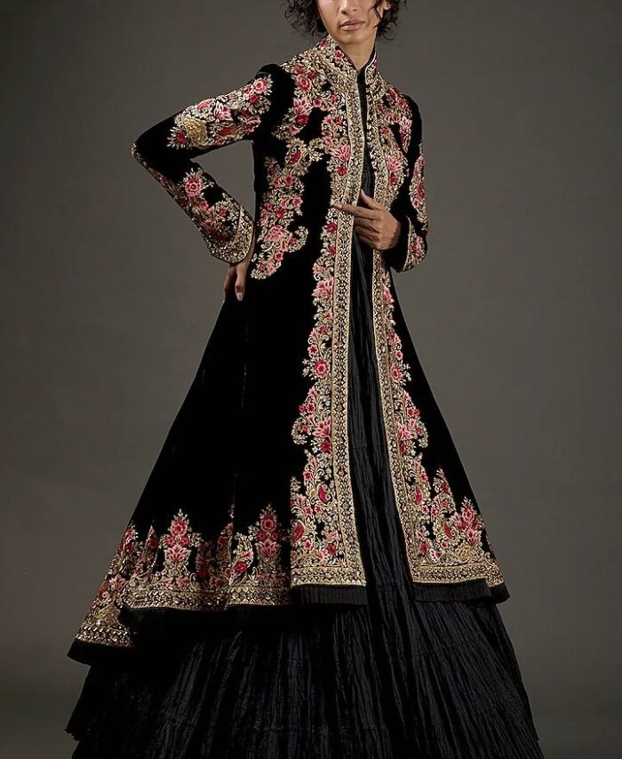 Gowns- Black and long jacket