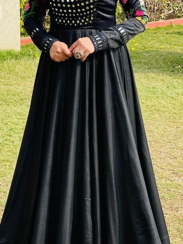 Black and White salwar suit