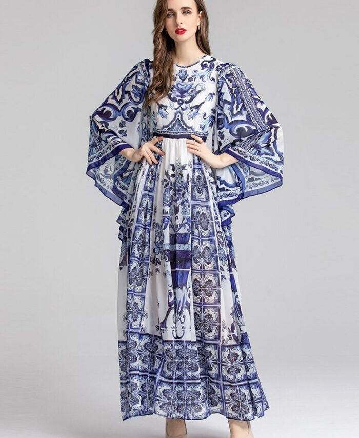 Gowns- White and Blue