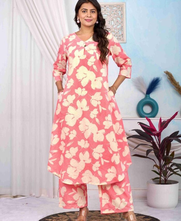 Co-Ord sets- Pink floral printed