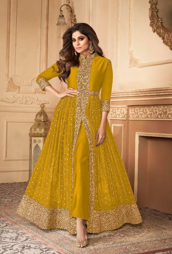 Yellow Flared kurti